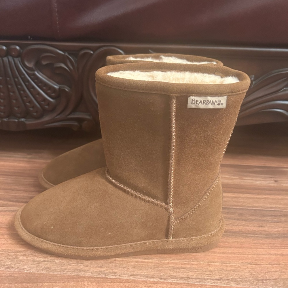 BearPaw Tan Suede Boots